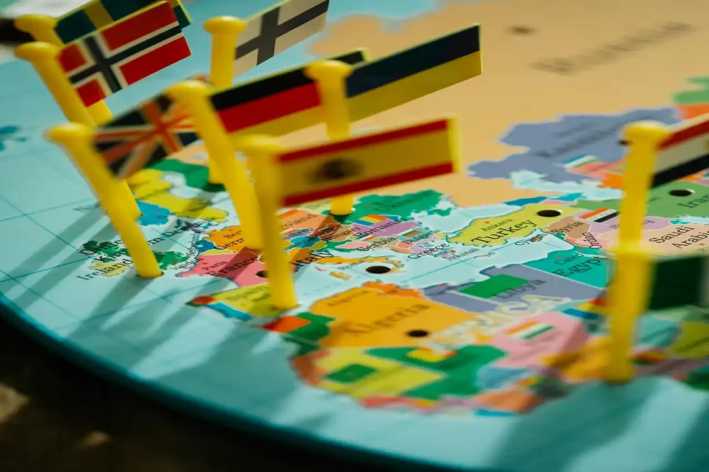 Representación de la división política de Europa