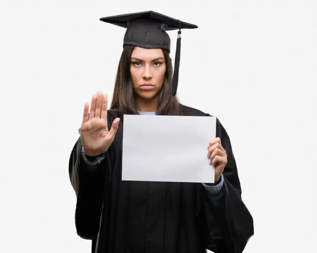 Estudiante suspendiendo la entrega del TFG